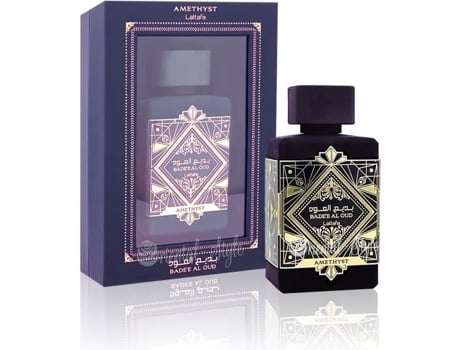 Eau De Parfum Badee Al Oud Amethyst 100 Ml Para Homens E Mulheres Uma Fragrância Oriental De Dubai Em Árabe, Pêra, Notas De Rosa Turca Business Square