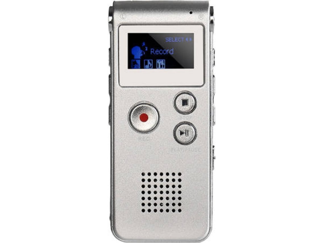 Mini Gravador de Voz Digital Usb de 8Gb Gravador de Voz de 650 Horas Reprodutor de Mp3 Estéreo 3Dpreto