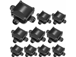 Caixa De Junção, 10 Unidades. Conector À Prova D'água Ip66 De 3 Vias, Para Uso Externo, Para Cabos Com Diâmetro De 5 A 10 Mm