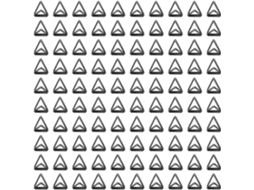 Conjunto de 100 clipes de papel triangulares de metal, resistentes à ferrugem e com um design encantador, ideais para organização.