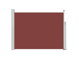 Side Awning, Side Awnings Vidaxl Marrom Tecido (117 X 500 Cm)