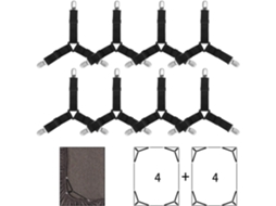 Conjunto De 8 Prendedores Triangulares Ajustáveis ​​para Cama Com Fivelas Elásticas Nos Cantos, Perfeitos Para Capas Colchão, Sofá Aquaforge Aquaforge