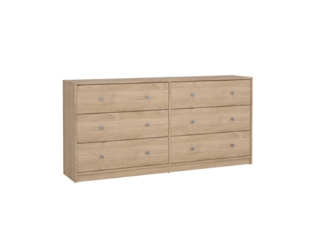 Aparador Duplo Ebro Com 6 Gavetas Wellhome