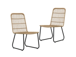 Cadeiras Jardim 2 Pcs Vime Pe Cor Carvalho Dkd Home Decor
