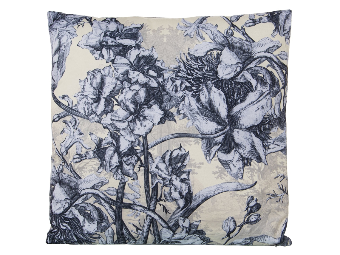Almofada 45X45cm em Veludo com Fecho de Correr