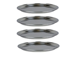 4 pratos de marisco em aço inox Ø 36 cm CHEVALIER DIFFUSION