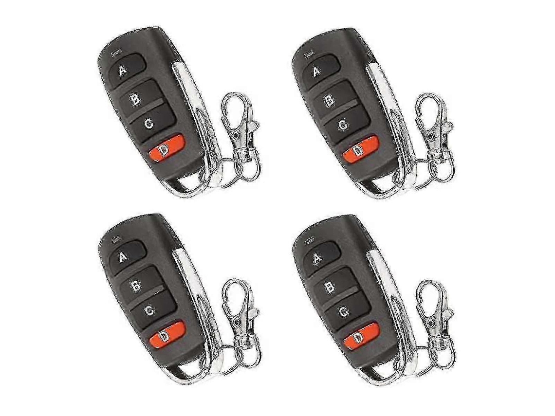 Conjunto De 4 Controles Remotos Universais Duplicadores Para Portas De Garagem, Controles Remotos Para Portões, Chaveiros De Substituição Para Po