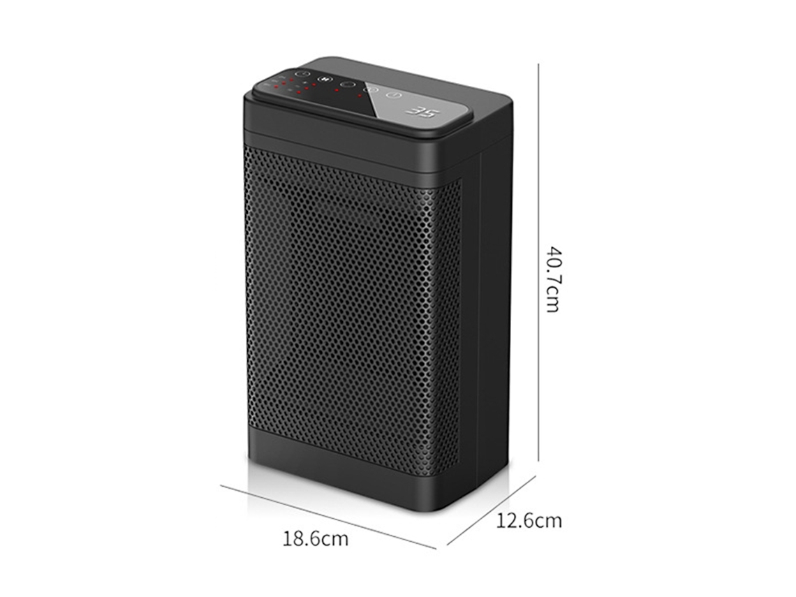 Laxiscreed Aquecedor Elétrico Compacto Com 3 Velocidades E Controle Remoto, Potência De 1500w