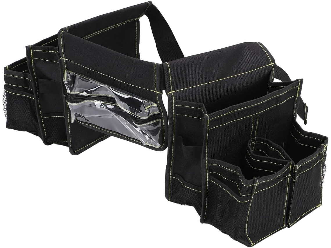 Bolsa Para Ferramentas Asixxsix, Avental Com Fivela Ajustável, Bolso Para Celular, Cinto De Ferramentas Em Tecido Oxford