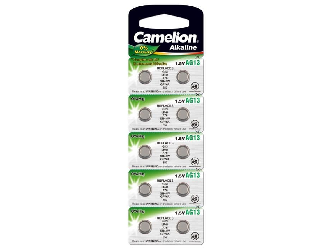 Pilhas Tipo Botão Alcalinas Ag 6 / Lr69 Embalagem com 10 CAMELION