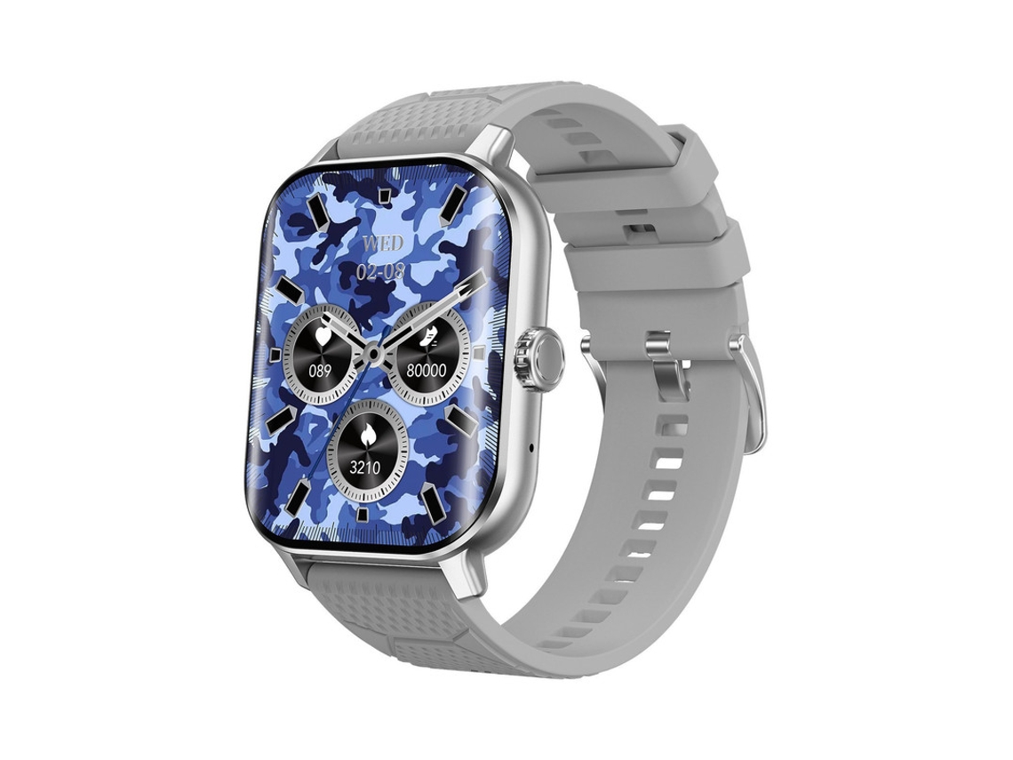Smartwatch Yizhood F12 2.02 Inch Bluetooth Chamada Ip67 À Prova De Água 100 Modos Desportivos 280 Mah (android E Ios Cinza)