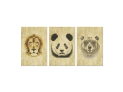 Laxiscreed Pinturas Decorativas Em Estilo Pixel De Colmeia, Kit De 3 Peças Para Espaços Comerciais E Residenciais
