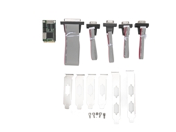Aetheria placa Controladora Mini Pcie Ch384l Industrial com 4 Portas Seriais e 1 Porta Paralela para Win