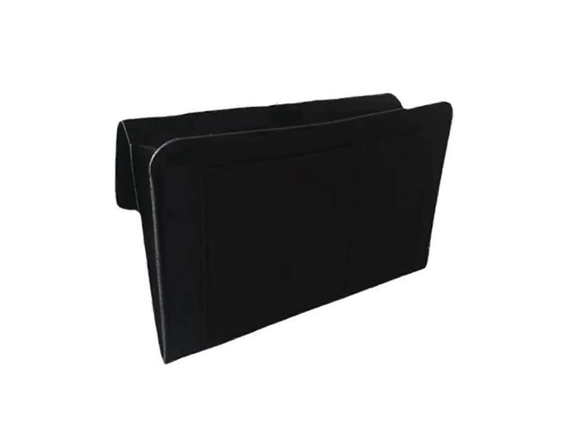 Organizador de cabeceira antiderrapante com bolsa de feltro Slowmoose para sofá, com bolsa lateral para pendurar, vermelho