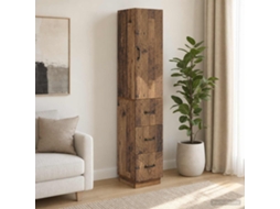 Vidaxl Conjunto De Gabinete 2 Pcs Madeira Antiga 33 X 34,5 X 87 Cm