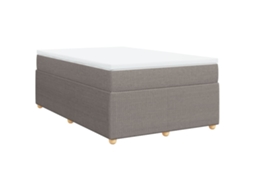 Box Spring Bed, Box Spring Beds Vidaxl Cinzento-acastanhado Tecido (120 X 190 Cm)