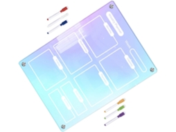Tableau Magnétique Effaçable À Sec Ensemble 1 Set En Acrylique Panneau De Planification Réutilisable Pour