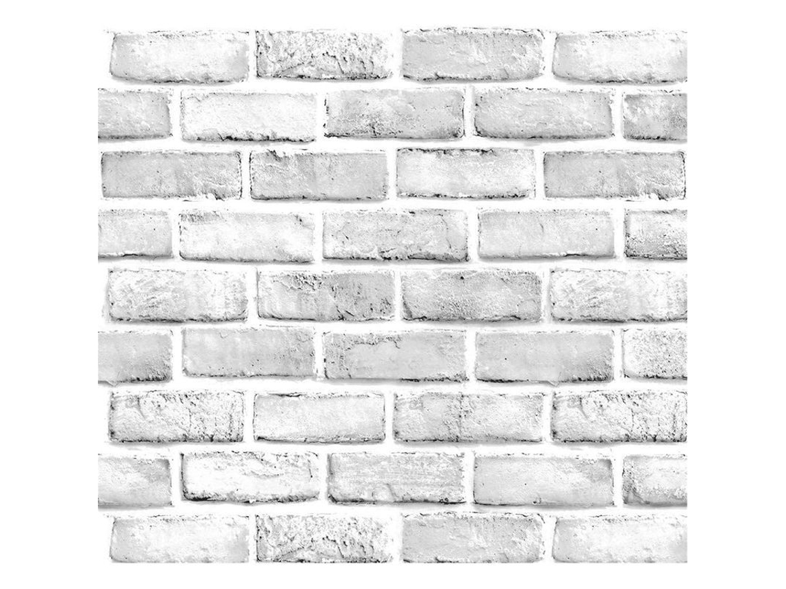 Papel Pintado De Ladrillo Blanco Gris Autoadesivo 18''x394'' Impermeable Para Hogar Cocina Baño Decoración