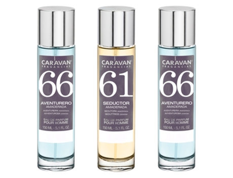 3X Homem 2 Perfume Nº66 Nº61 150Ml CARAVAN