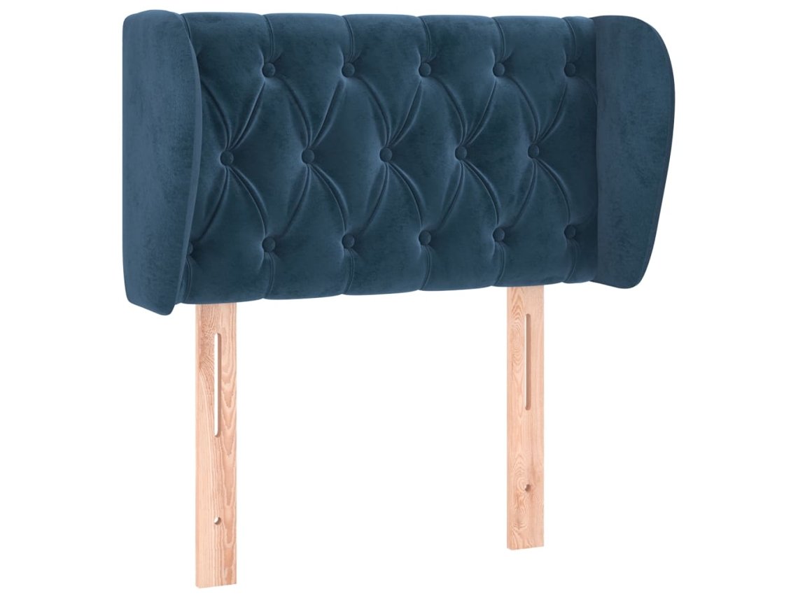 Headboard, Headboards Vidaxl Azul Veludo (83 X 23 X 78/88 Cm)