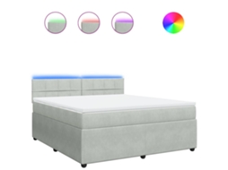 Box Spring Bed, Box Spring Beds Vidaxl Cinzeto Veludo (180 X 200 Cm)