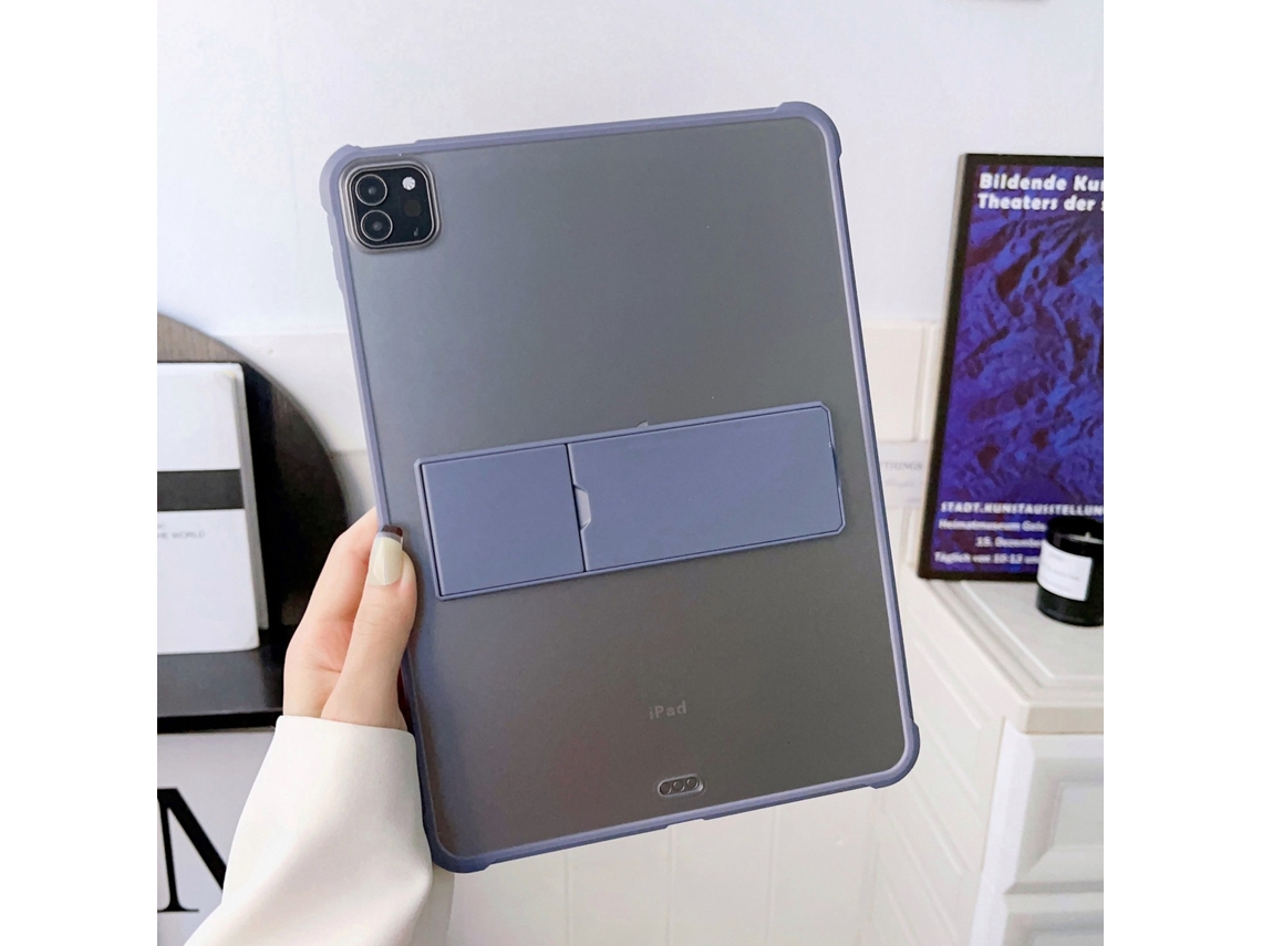 Capa Para Ipad Pro 11 2024 M4 Com Suporte Giratório, Roxa, Dobrável, Protetora, Amortecimento De Ar, Fosca. Tuotuo