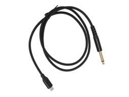Cabo USB C para TS plug and play 6.35mm para guitarra, baixo, mixer, PC, smartphone 1m