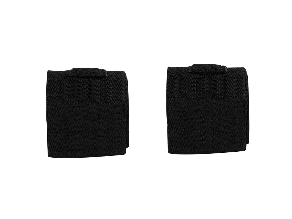 2pcs/set 2.5m Bandagem De Coton Para Punho Boxe Kickboxing Muay Thai (preto)