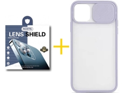 Capa + 1 Película de Câmara para iPhone 12 Pro ACCETEL Roxo Lilás
