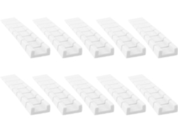 Calços Niveladores De Móveis Alipis Em Abs Ajustáveis, Brancos, Para Uso Doméstico, 9, 5x 0, 8cm, 20-unidades