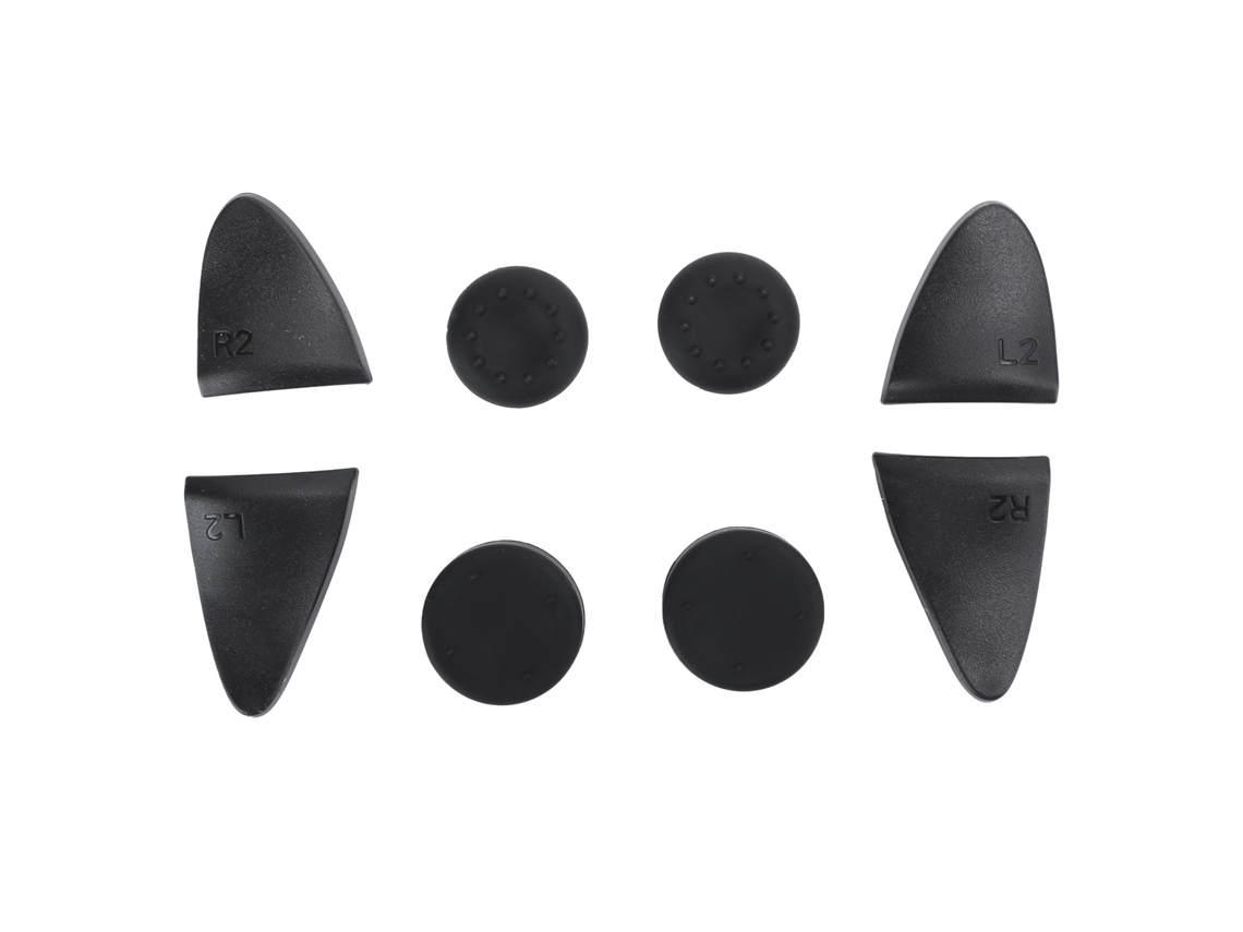 Aetheria kit Acessórios Controle Ps5: Extensores de Gatilho e Capas de Polegar em Silicone Preto