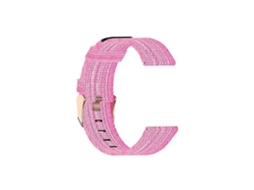 Pulseira De Relógio Lurelia Para Garmin Vivoactive 3 Nylon Rosa