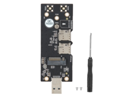 Placa Adaptadora Ngff Key B Para Usb 3.0 Com Slot Duplo Para Cartão Sim Acessórios De Rede (m.2)