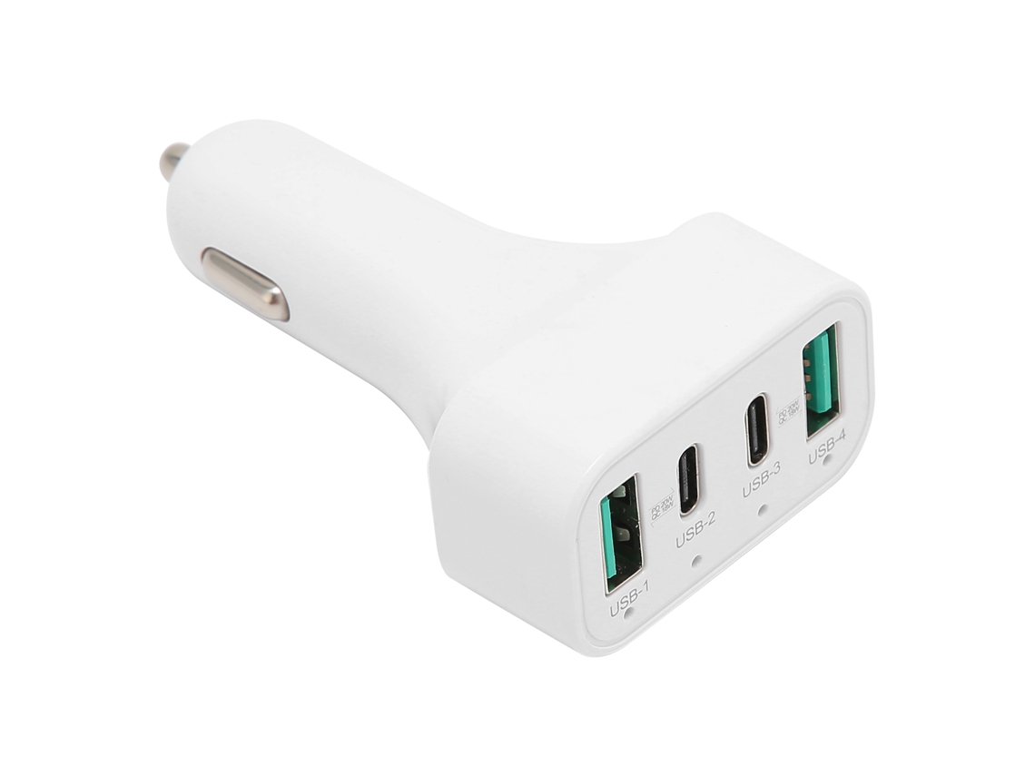 Carregador de Carro LAXISCREED 40w 4 portas Pd Qc3.0