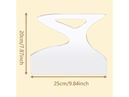 3ª Tábua De Corte Curva E Angulada Com Formato Irregular: Firme E Robusta, Ideal Para Desenhar E Cortar Formas.