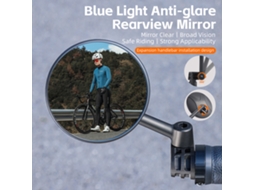 Espelho retrovisor ajustável Mali para bicicleta com plug anti glare e plegável