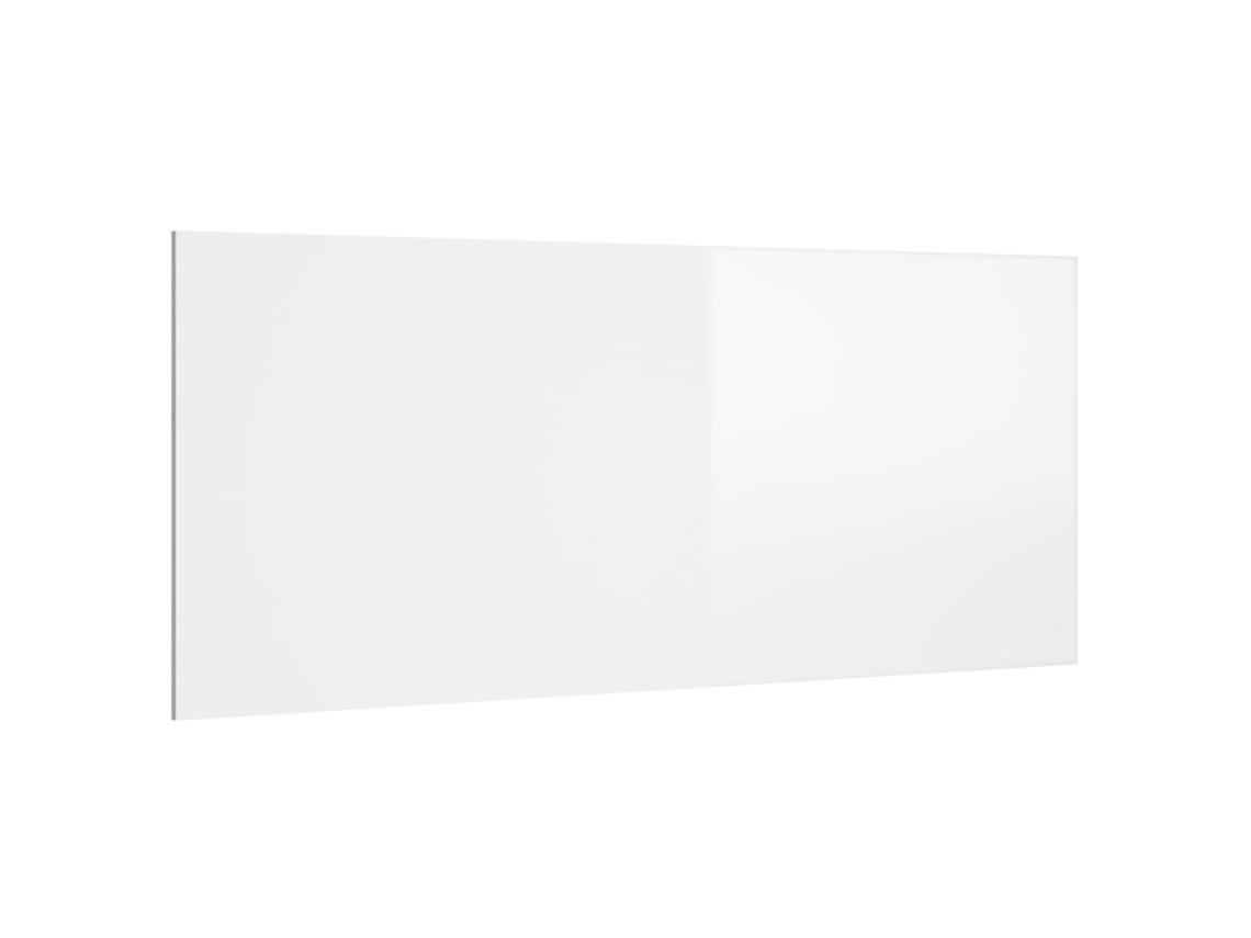 Cabeceira de Cama MAISON EXCLUSIVE Derivados Madeira Branco Brilhante 200x1,5x80 cm