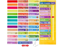 Cronograma Para Calendário De Rotina Visual Multifuncional