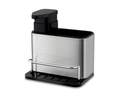 Nova Line dispenser de Sabão de Cozinha 3 em 1 com Suporte para Esponja, Escova e Acessorios