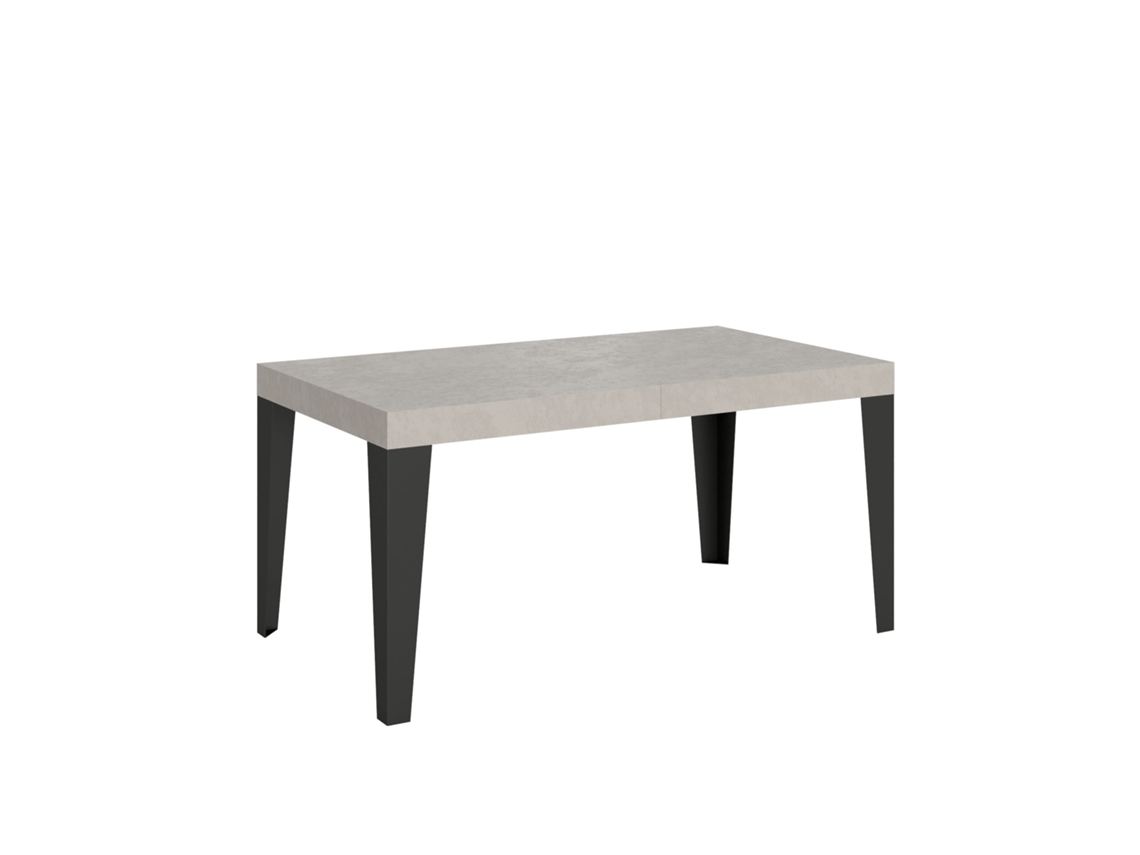 Mesa Extensível 160/264x90 Cm Flame Cashmere Pés Antracite Itamoby