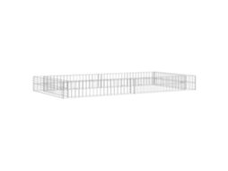 Vidaxl Canteiro Elevado/cesto Gabião 200x100x20 Cm Aço Galvanizado
