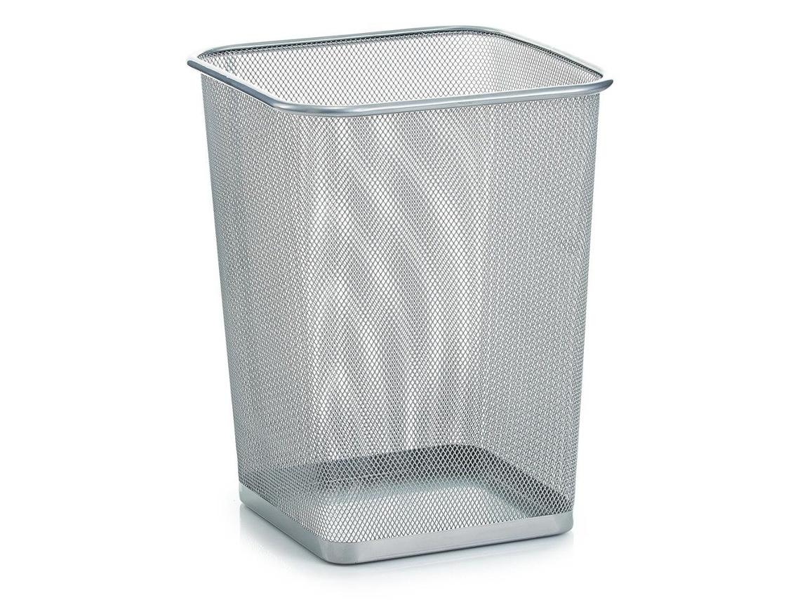 Cesta De Papel De Malha De Aço Retangular, Zel