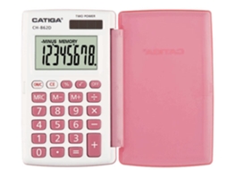 Calculadora Básica CATIGA CH-862D Rosa  (8 dígitos)