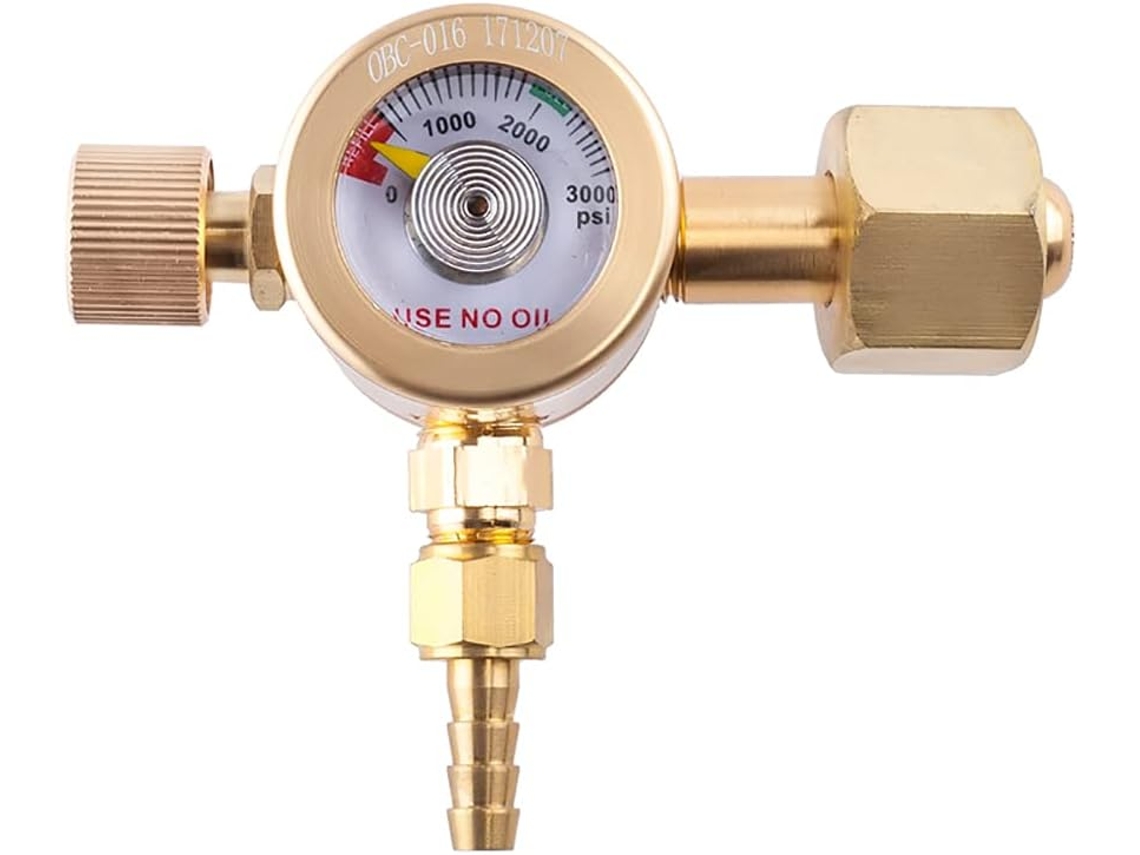 Redutor de pressão para cilindro argônio G5/8 14, regulador/medidor gás com economia energia máquina solda a | S/MARCA