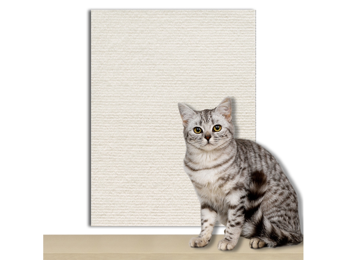 Protetor Anti arranhões para Gatos com Base Autoadesiva, 40x100cm Proteja Sofás, Pisos e Cadeiras Contra Arranhões de Móveis DIGITALLAB (branco)