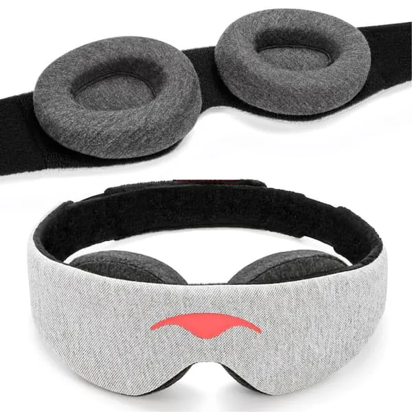 Máscara de dormir tipo manta, proteção total, sem pressão intraocular, ajustável para os olhos.
