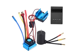 Conjunto Esc De Motor Sem Escovas 3650 4300kv Com Dissipador De Calor E Cartão De Programa Para Carro Rc 1/10 Vayotoy (60a)