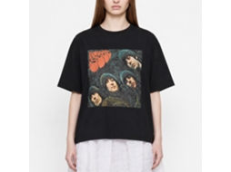 The Beatles Rubber Soul Album Cover T-shirt Black Unisex Adults Size:l