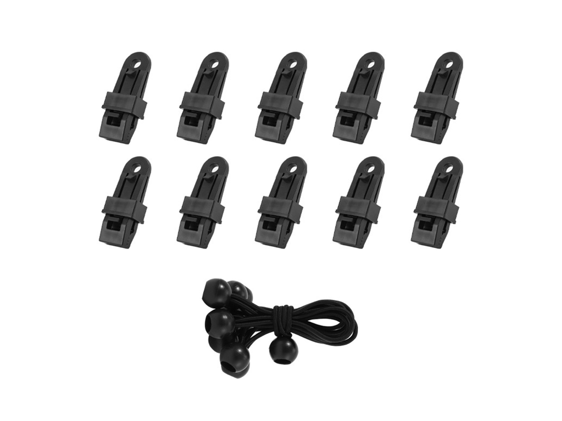 10 Clips de Toldo Rv Resistentes Ao Vento Plástico