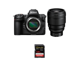 Z8 + Z 85mm F/1.2 S + 1 Sandisk 128gb Uhs ii 300mb/s Máquina Fotográfica Híbrida Full frame + Ebook “20 Dicas para Fotos Que Impressionam” NIKON